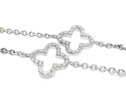 2.80CT Diamond Necklace 14k White Gold