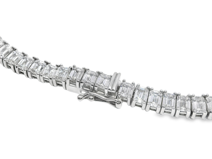 58.52Ct Lab Diamond Necklace 14k White Gold