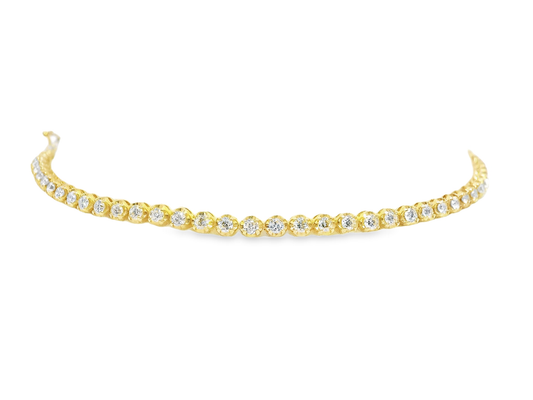 1.94CT Diamond Bracelet 14k Yellow Gold
