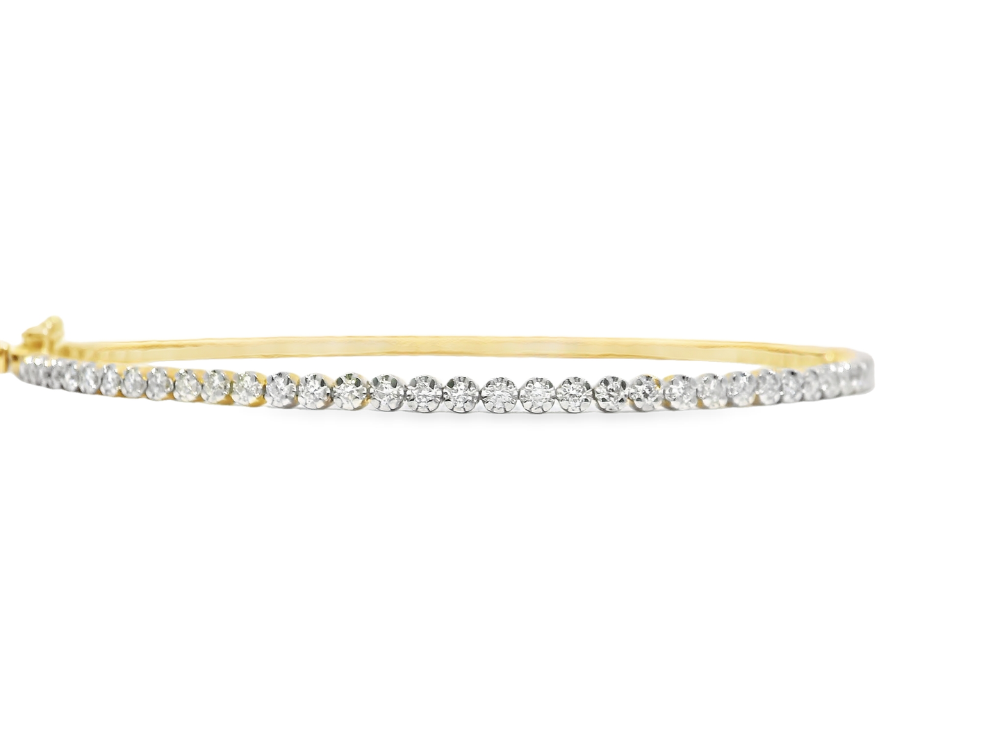 0.59Ct Diamond 1.04Ct Emerald Bracelet 14k Yellow Gold