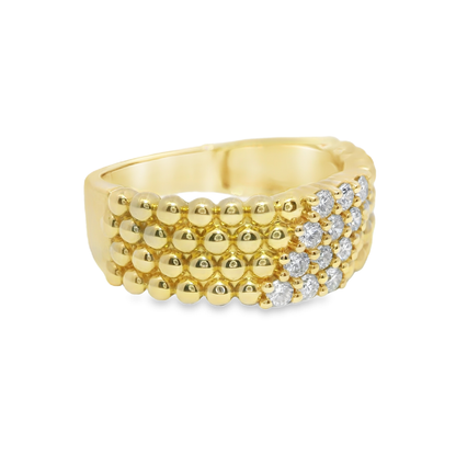 0.34CT Diamond Ring 14k Yellow Gold