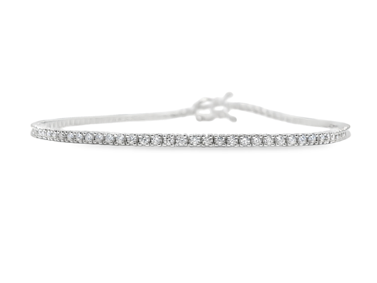 1.17Ct Diamond Bracelet 14k White Gold