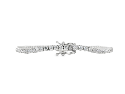 2.67Ct diamond Bracelet 14k White Gold