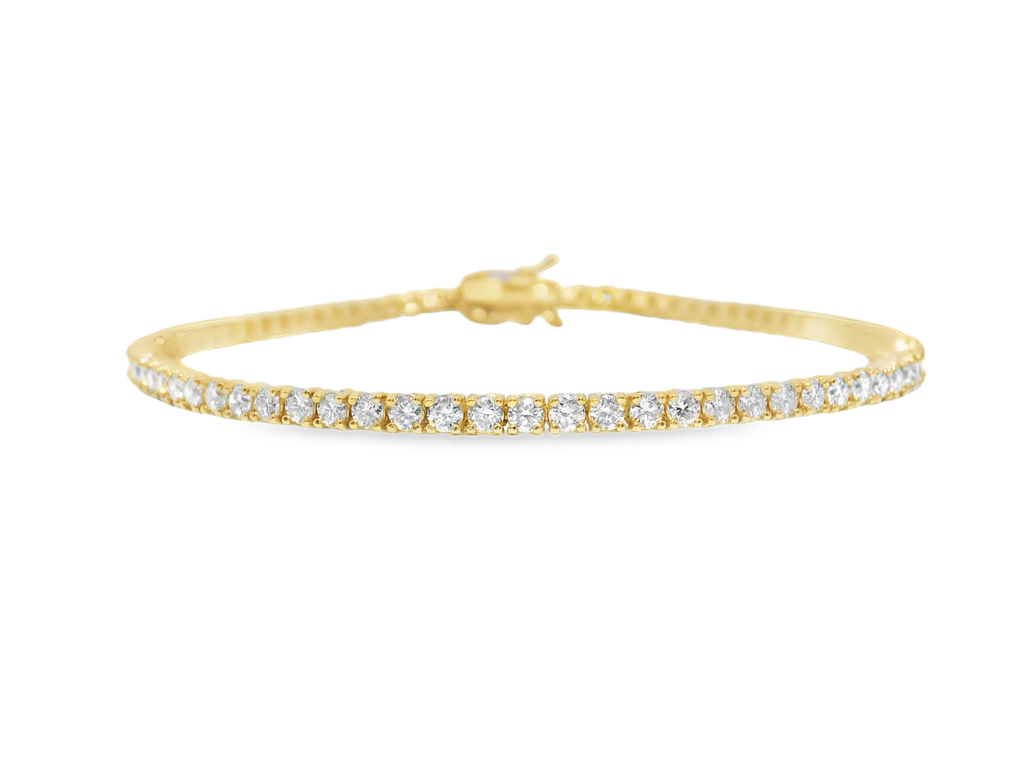 2.67Ct diamond Bracelet 14k Yellow Gold