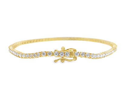2.67Ct diamond Bracelet 14k Yellow Gold