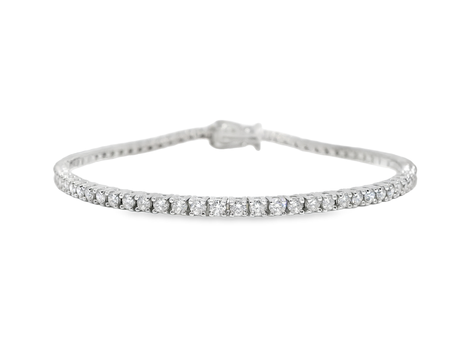 2.62Ct diamond Bracelet 14k White Gold