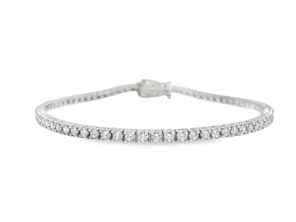 2.62Ct diamond Bracelet 14k White Gold