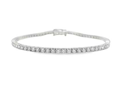 2.91Ct diamond Bracelet 14k White Gold