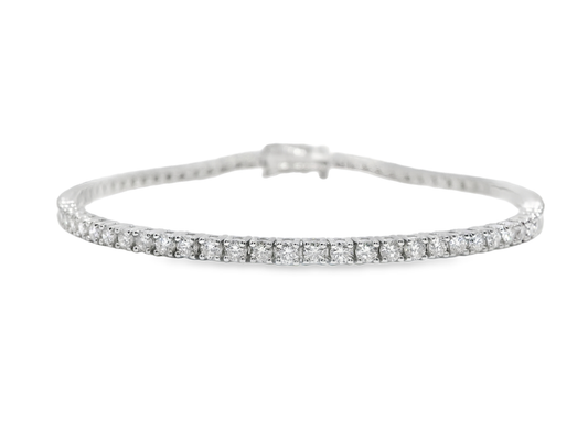 2.91Ct diamond Bracelet 14k White Gold