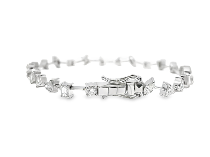 2.03CT Diamond Bracelet 18k White Gold