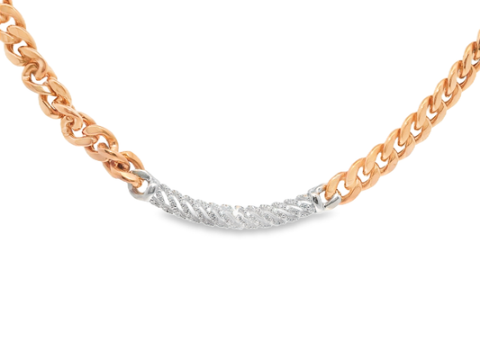 0.56CT Diamond Pendant 18k Rose Gold