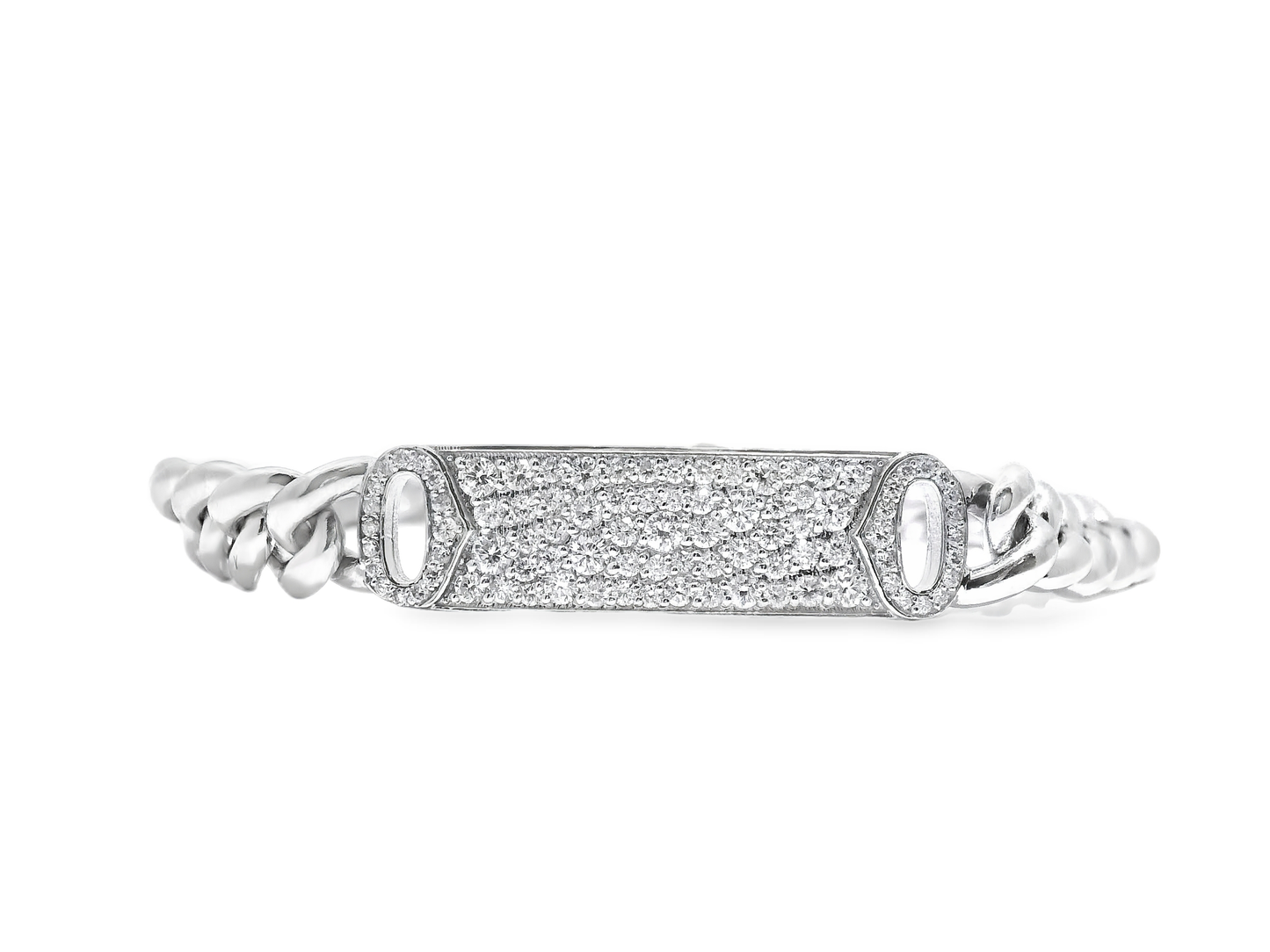 0.95CT Diamond Bracelet 14k White Gold