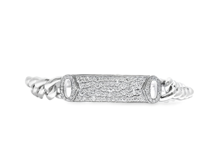 0.95CT Diamond Bracelet 14k White Gold