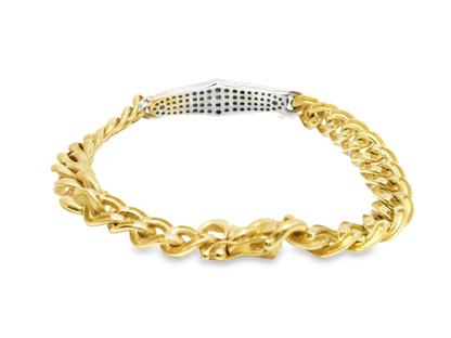 0.92CT Diamond Bracelet 14k Yellow Gold