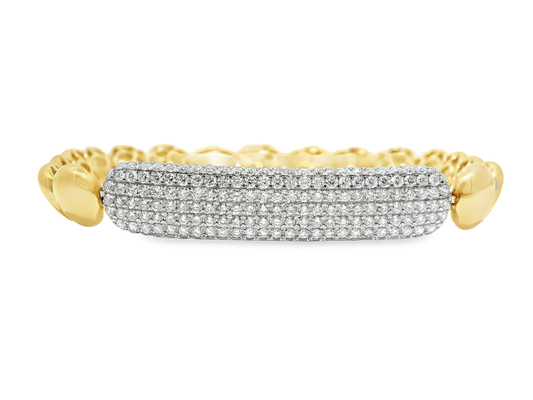 2.52Ct Diamond Bracelet 14k Yellow Gold