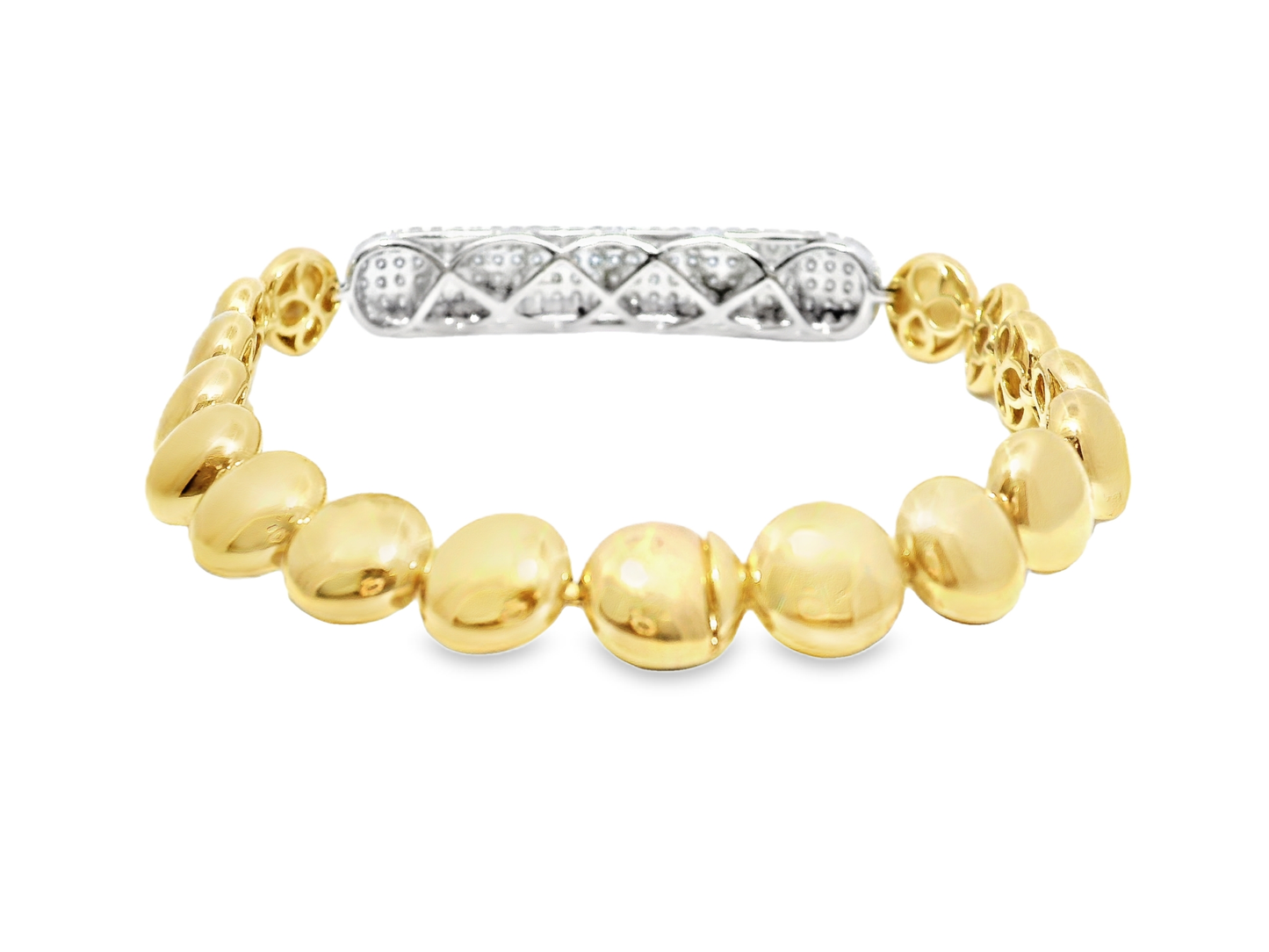 2.52Ct Diamond Bracelet 14k Yellow Gold
