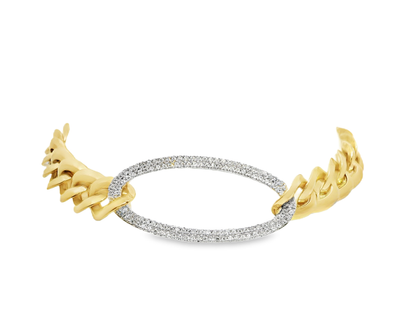 0.35CT Diamond Bracelet 14k Yellow Gold