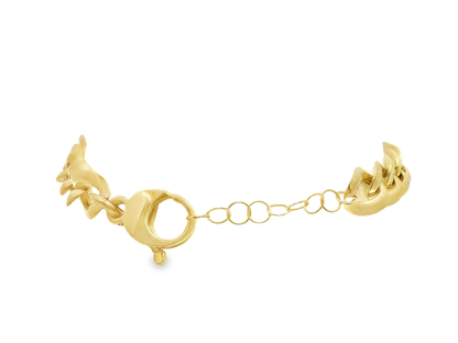 0.35CT Diamond Bracelet 14k Yellow Gold