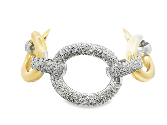 5.79CT Diamond Bracelet 14k Yellow Gold