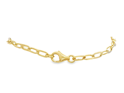 0.16CT Diamond Bracelet 14k Yellow Gold