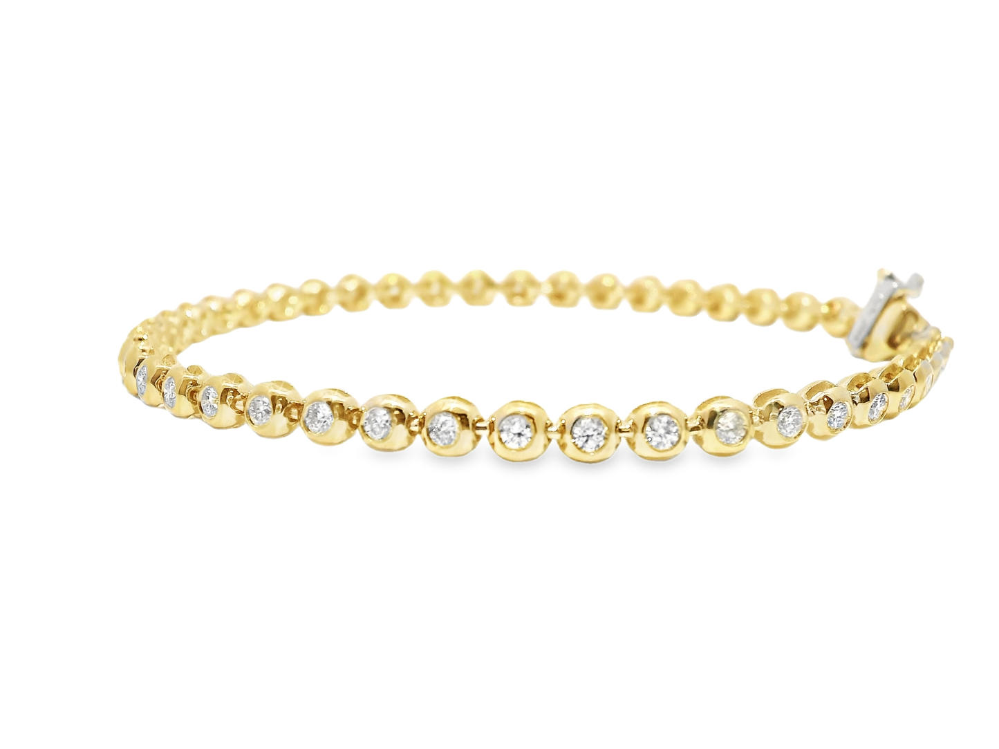 1.26CT Diamond Bracelet 14k Gold