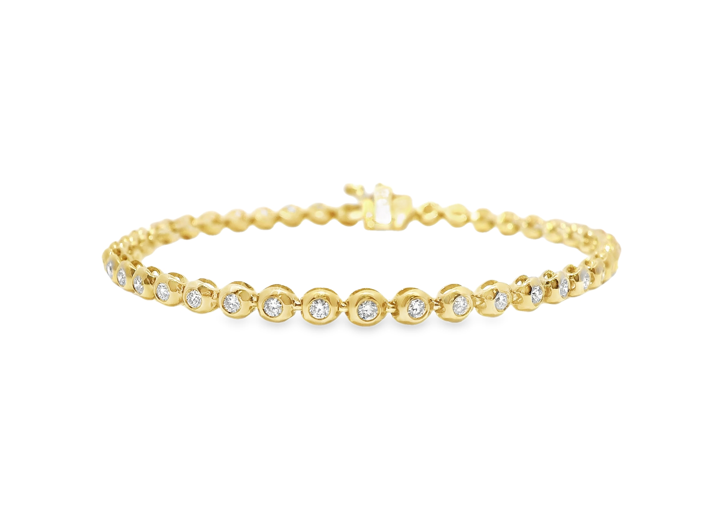 0.84CT Diamond Bracelet 14k Yellow Gold
