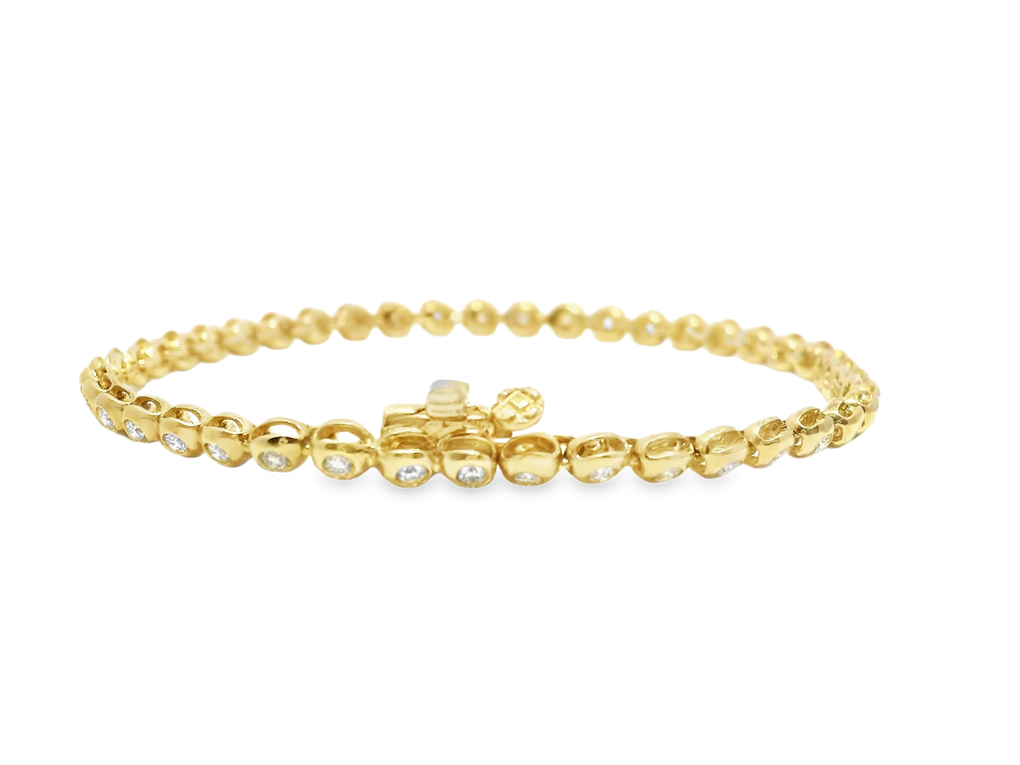 0.84CT Diamond Bracelet 14k Yellow Gold