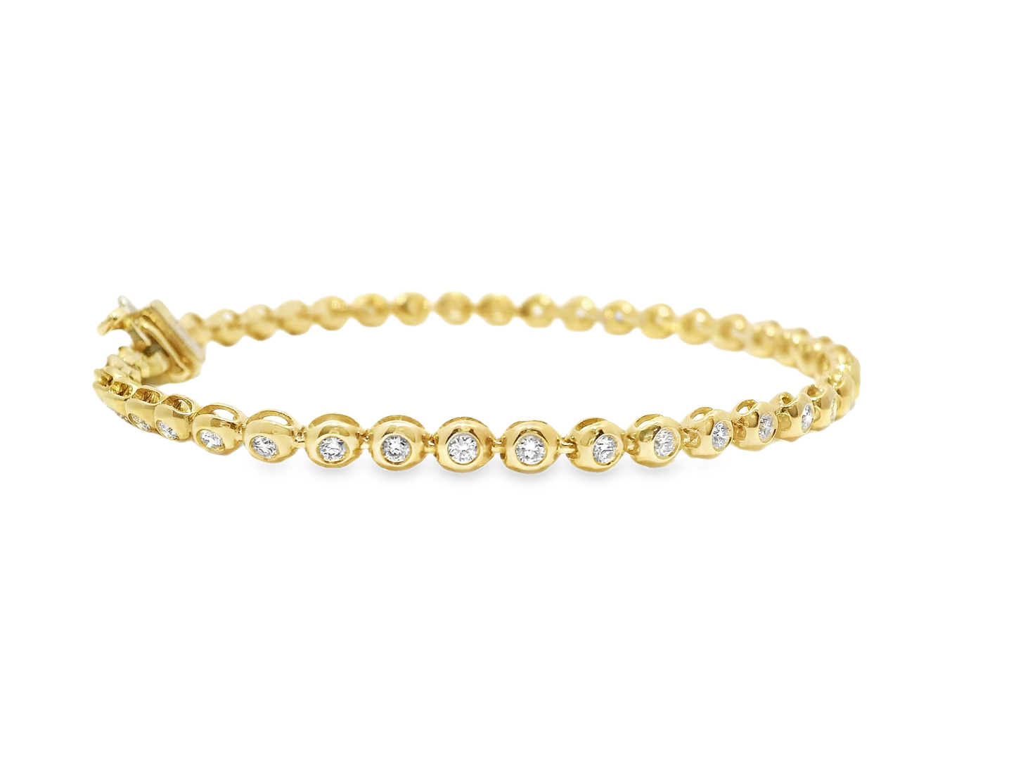 0.84CT Diamond Bracelet 14k Yellow Gold