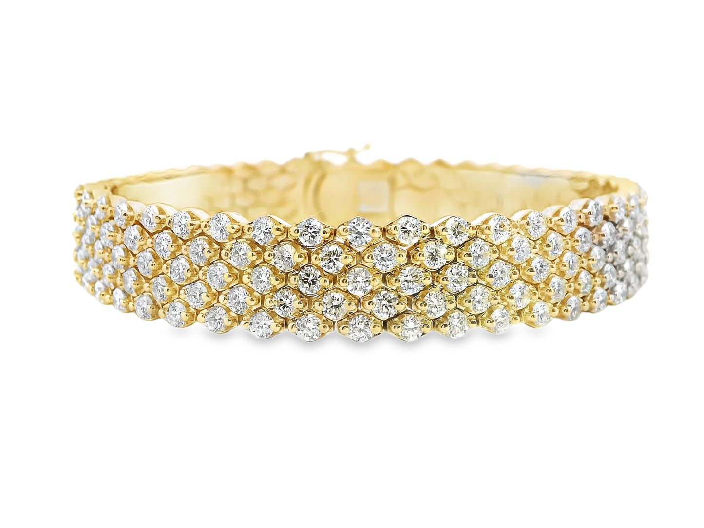 6.15CT Diamond Bracelet 14k Yellow Gold