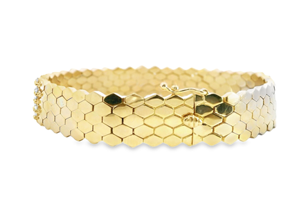 6.15CT Diamond Bracelet 14k Yellow Gold