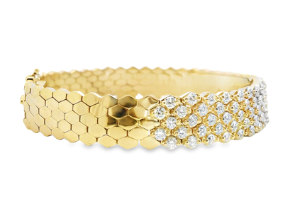 6.15CT Diamond Bracelet 14k Yellow Gold