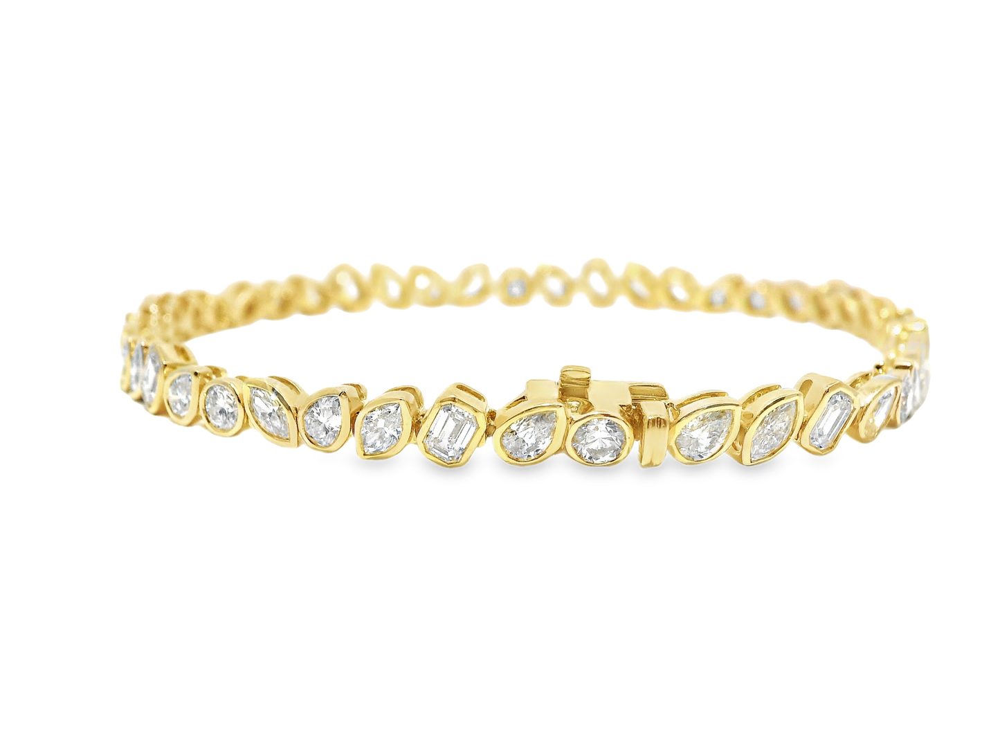 4.40CT Diamond Bracelet 18k Yellow Gold