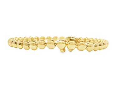 Plain Ball Bracelet 14k Yellow Gold