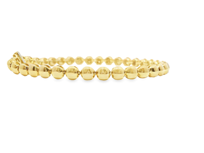 Plain Ball Bracelet 14k Yellow Gold
