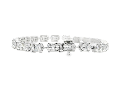 4.86CT Diamond Bracelet 18k White Gold
