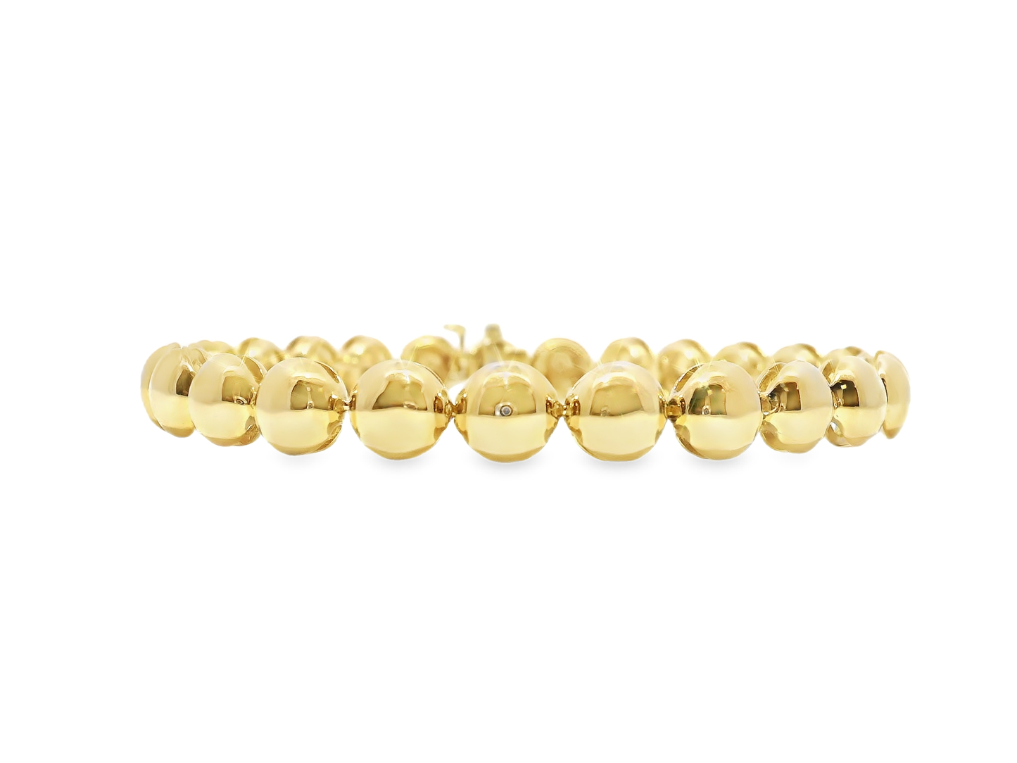 Plain Ball Bracelet 14k Yellow Gold