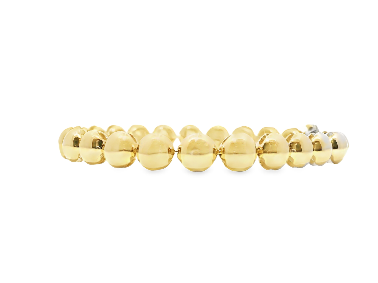 Plain Ball Bracelet 14k Yellow Gold