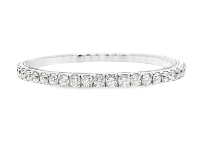 9.22Ct diamond Bangle 14k White Gold