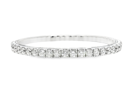 9.22Ct diamond Bangle 14k White Gold