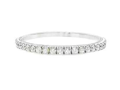 9.22Ct diamond Bangle 14k White Gold