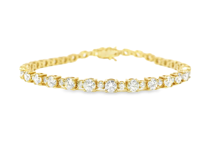 5.89CT Diamond Bracelet 14k Yellow Gold