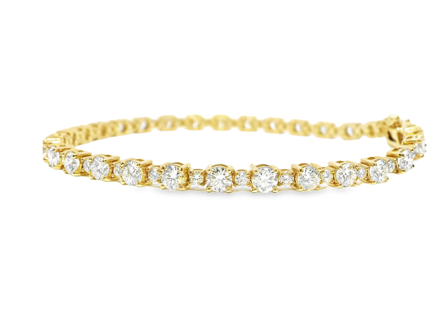 5.89CT Diamond Bracelet 14k Yellow Gold