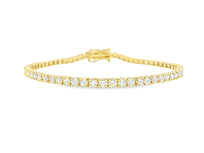 4.11CT Diamond Bracelet 14k Yellow Gold