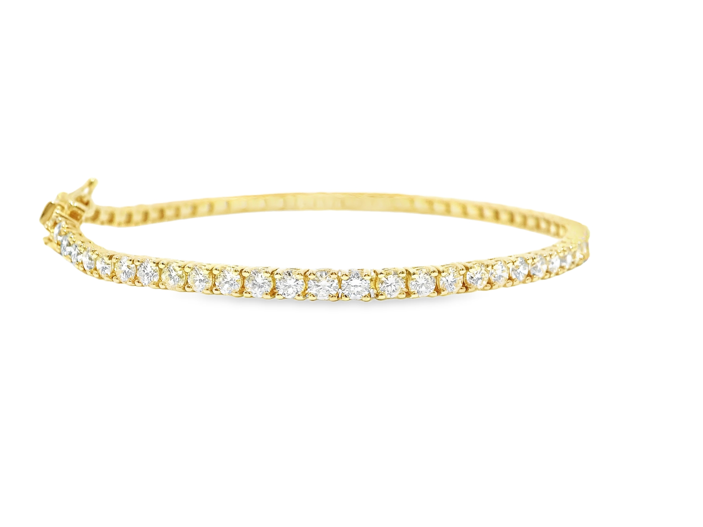 4.11CT Diamond Bracelet 14k Yellow Gold