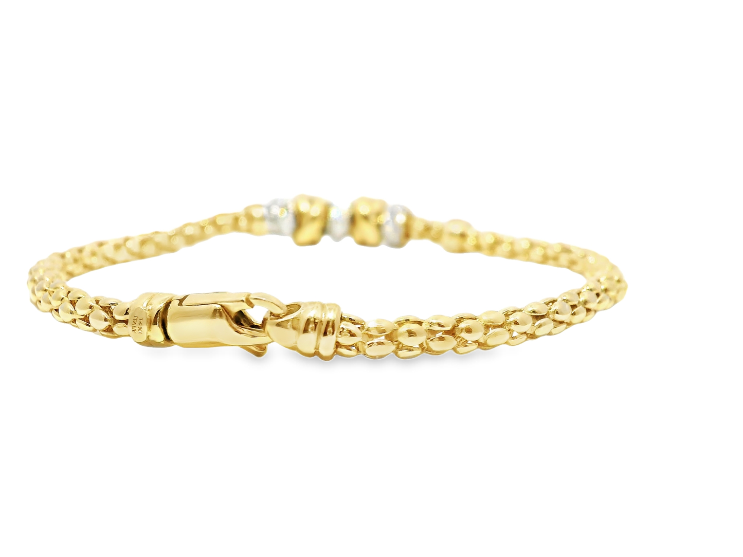 0.48CT Diamond Bracelet 14k Yellow Gold
