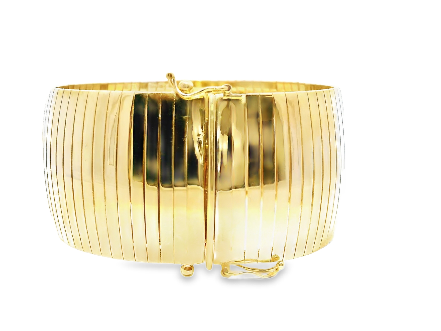 1.86CT Diamond Bangle 14k Yellow Gold