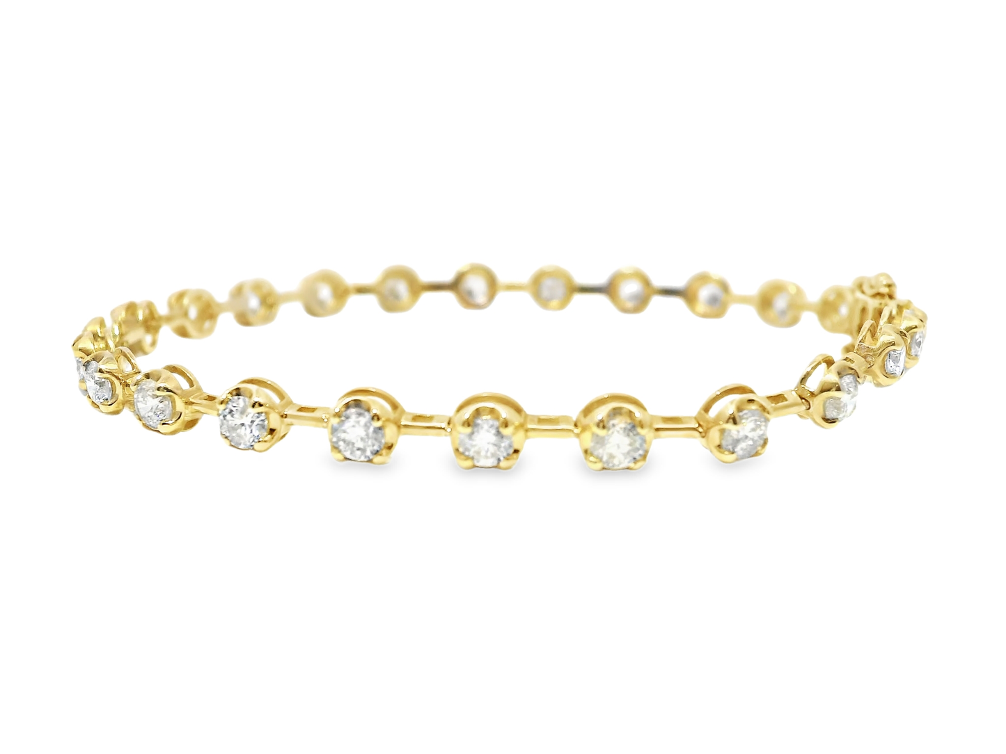 3.30CT Diamond Bracelet 14k Yellow Gold