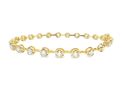 3.30CT Diamond Bracelet 14k Yellow Gold
