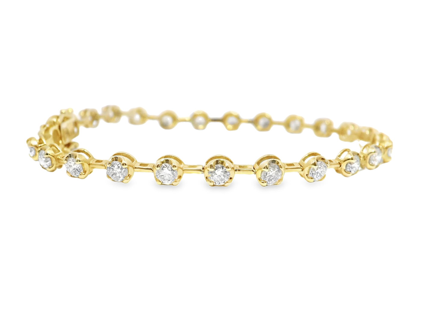 3.30CT Diamond Bracelet 14k Yellow Gold