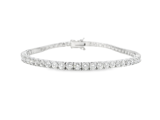4.93CT Diamond Bracelet 14k White Gold